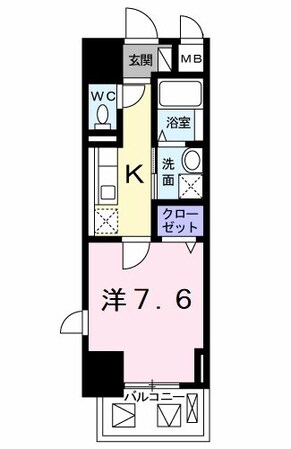 クラシェス新長田の物件間取画像